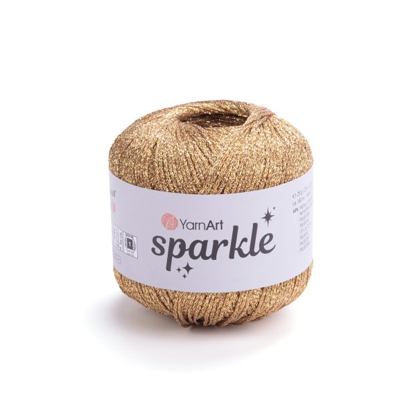 YarnArt Sparkle yarn skein 1309, glitter effect polyester polyamide yarn for knitting and crochet