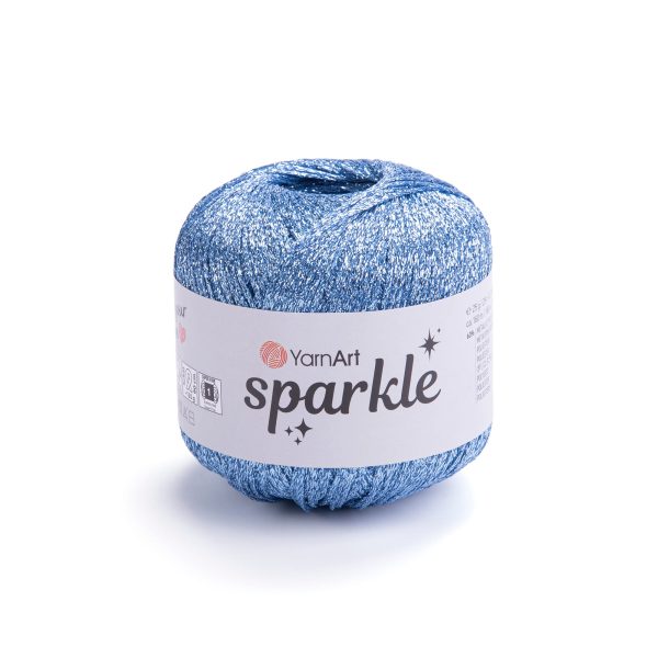 YarnArt Sparkle yarn skein 1318, glitter effect polyester polyamide yarn for knitting and crochet