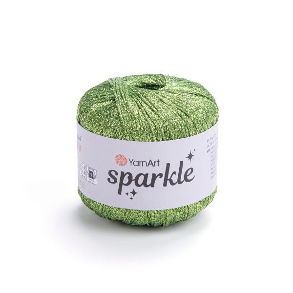 YarnArt Sparkle yarn skein 1330, glitter effect polyester polyamide yarn for knitting and crochet