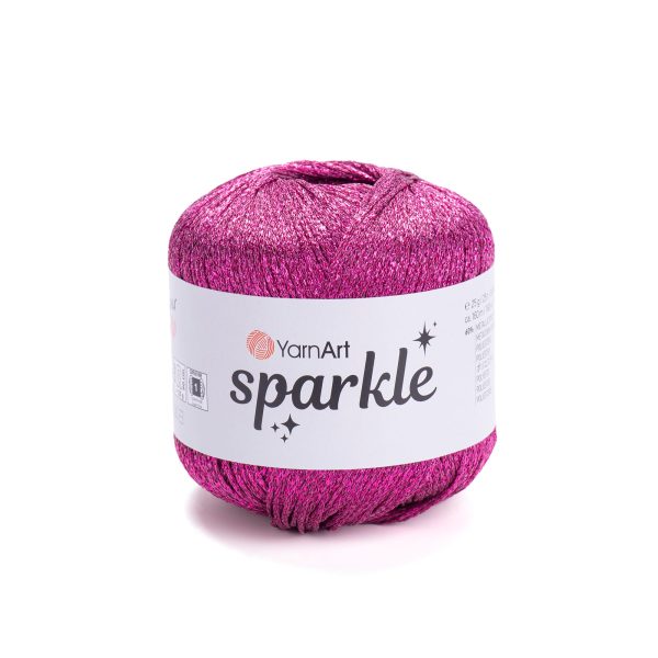 YarnArt Sparkle yarn skein 1338, glitter effect polyester polyamide yarn for knitting and crochet