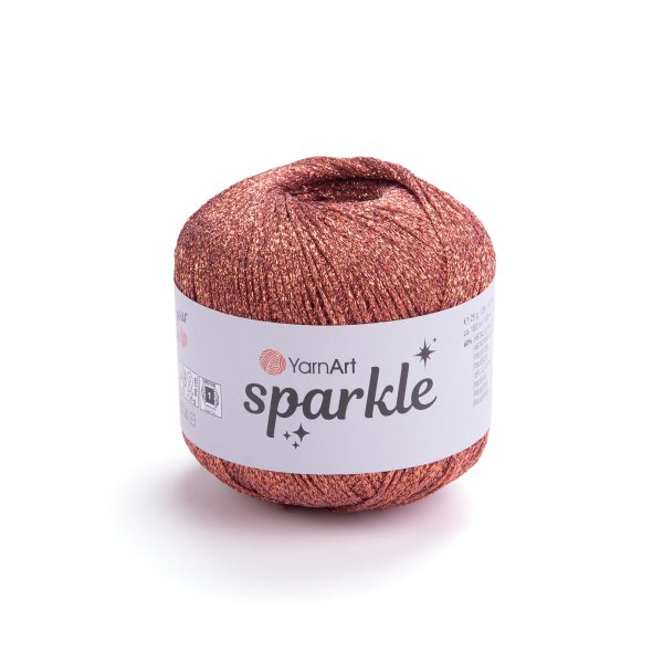 YarnArt Sparkle yarn skein 1348, glitter effect polyester polyamide yarn for knitting and crochet