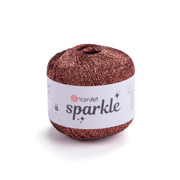 YarnArt Sparkle yarn skein 1351, glitter effect polyester polyamide yarn for knitting and crochet