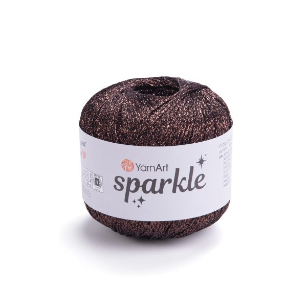 YarnArt Sparkle yarn skein 1354, glitter effect polyester polyamide yarn for knitting and crochet