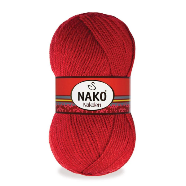 Nako Nakolen yarn skein color 1175, soft acrylic wool blend yarn for socks and everyday knitting