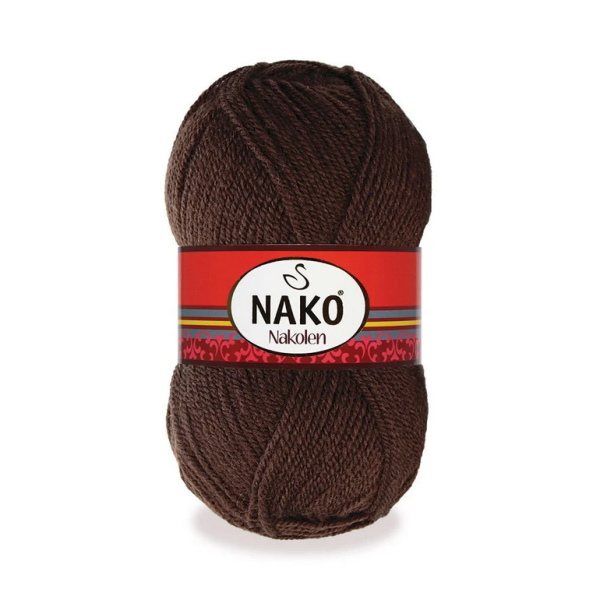 Nako Nakolen yarn skein color 1182, soft acrylic wool blend yarn for socks and everyday knitting