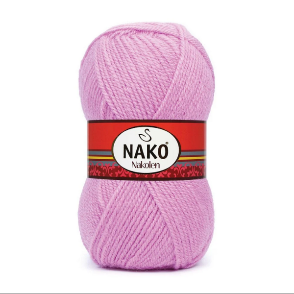 Nako Nakolen yarn skein color 1249, soft acrylic wool blend yarn for socks and everyday knitting