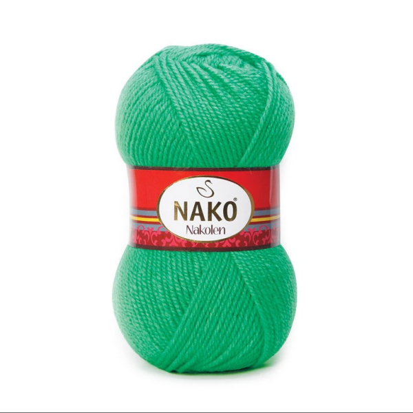 Nako Nakolen yarn skein color 1594, soft acrylic wool blend yarn for socks and everyday knitting