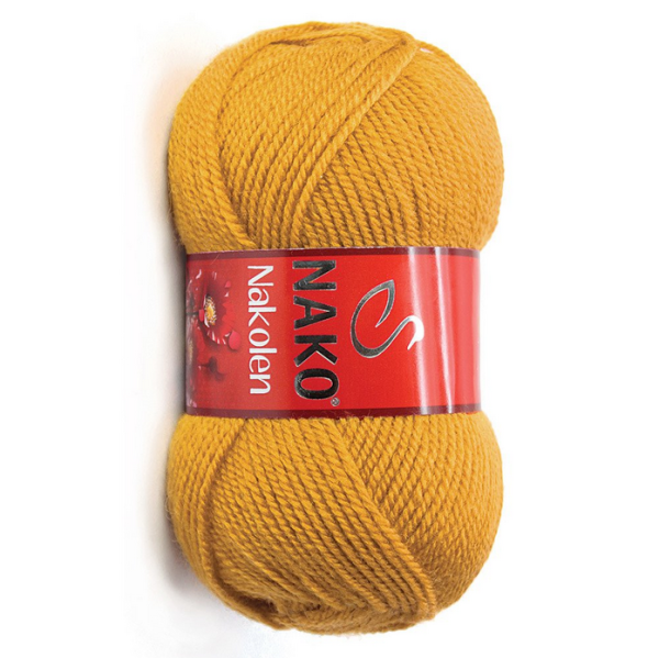 Nako Nakolen yarn skein color 1808, soft acrylic wool blend yarn for socks and everyday knitting
