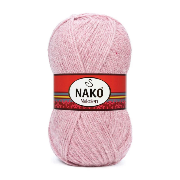 Nako Nakolen yarn skein color 241, soft acrylic wool blend yarn for socks and everyday knitting