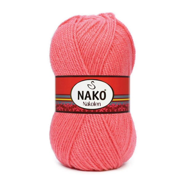 Nako Nakolen yarn skein color 2527, soft acrylic wool blend yarn for socks and everyday knitting