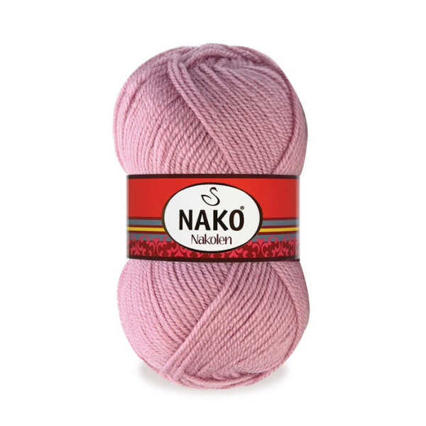Nako Nakolen yarn skein color 275, soft acrylic wool blend yarn for socks and everyday knitting