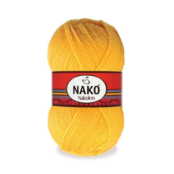 Nako Nakolen yarn skein color 3052, soft acrylic wool blend yarn for socks and everyday knitting