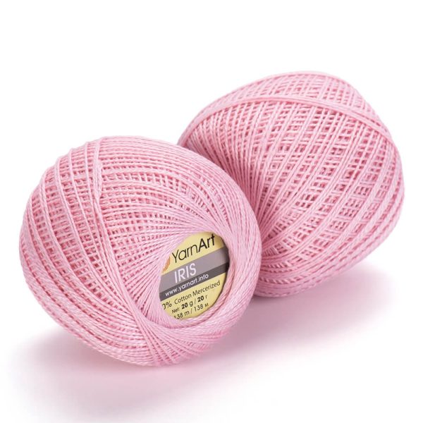 YarnArt Iris lace cotton crochet thread skein, mercerized cotton yarn for summer knitting and crochet color 914
