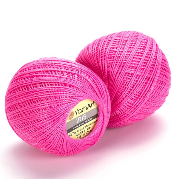 YarnArt Iris lace cotton crochet thread skein, mercerized cotton yarn for summer knitting and crochet color 915