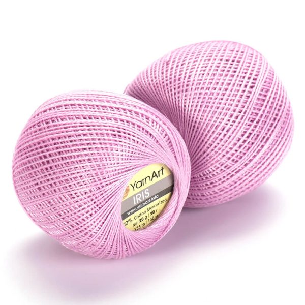 YarnArt Iris lace cotton crochet thread skein, mercerized cotton yarn for summer knitting and crochet color 917