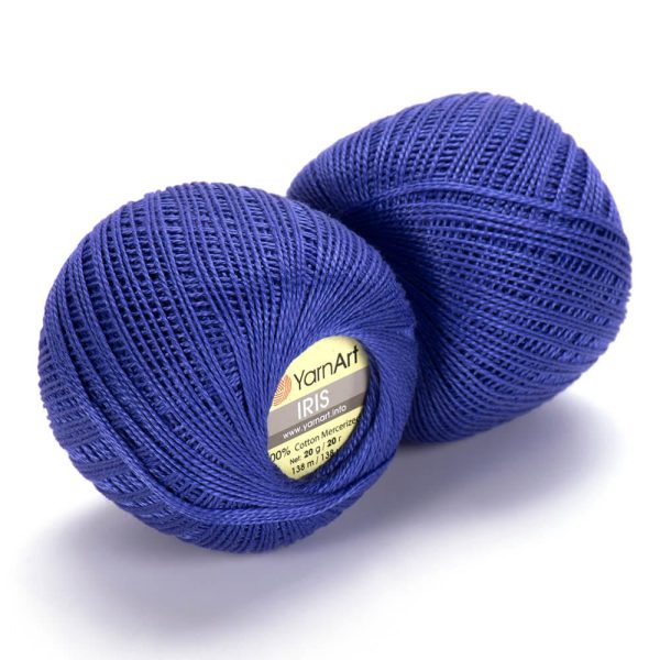 YarnArt Iris lace cotton crochet thread skein, mercerized cotton yarn for summer knitting and crochet color 921
