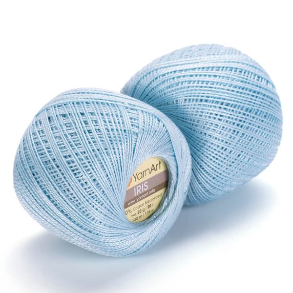 YarnArt Iris lace cotton crochet thread skein, mercerized cotton yarn for summer knitting and crochet color 925