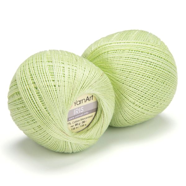 YarnArt Iris lace cotton crochet thread skein, mercerized cotton yarn for summer knitting and crochet color 927
