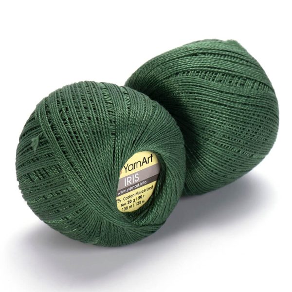 YarnArt Iris lace cotton crochet thread skein, mercerized cotton yarn for summer knitting and crochet color 928