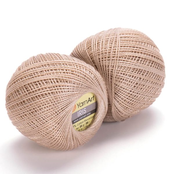 YarnArt Iris lace cotton crochet thread skein, mercerized cotton yarn for summer knitting and crochet color 929