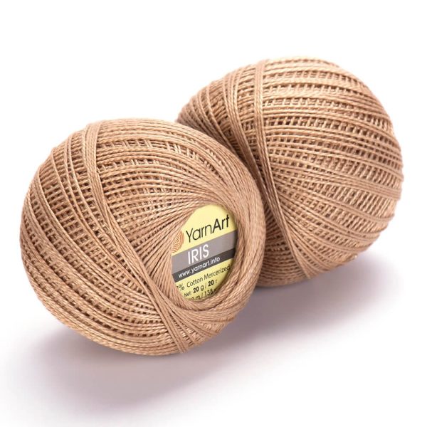 YarnArt Iris lace cotton crochet thread skein, mercerized cotton yarn for summer knitting and crochet color 930