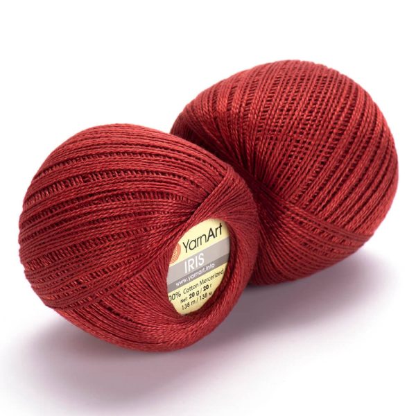 YarnArt Iris lace cotton crochet thread skein, mercerized cotton yarn for summer knitting and crochet color 931