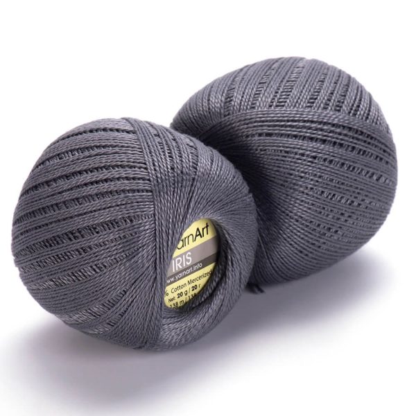 YarnArt Iris lace cotton crochet thread skein, mercerized cotton yarn for summer knitting and crochet color 934