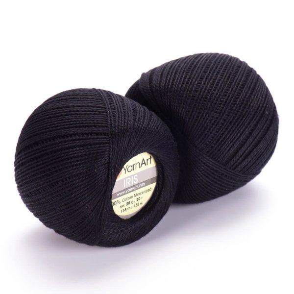YarnArt Iris lace cotton crochet thread skein, mercerized cotton yarn for summer knitting and crochet color 935