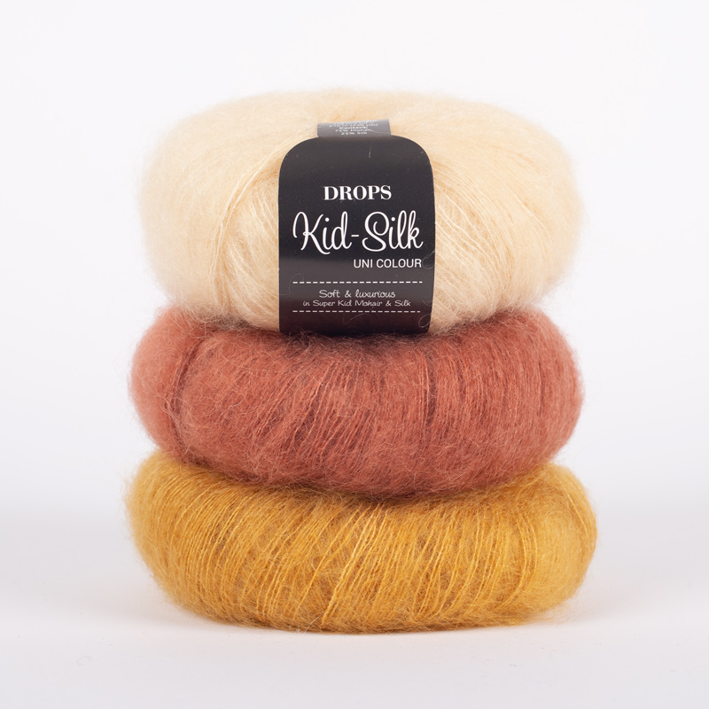 drops-kid-silk2 DROPS Kid-Silk yarn skeins summer feeling , soft mohair silk blend lace yarn for lightweight knitting