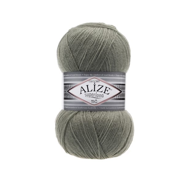Alize Superlana Tig yarn skein color 138 fine wool acrylic blend yarn for lace knitting shawls and lightweight garments