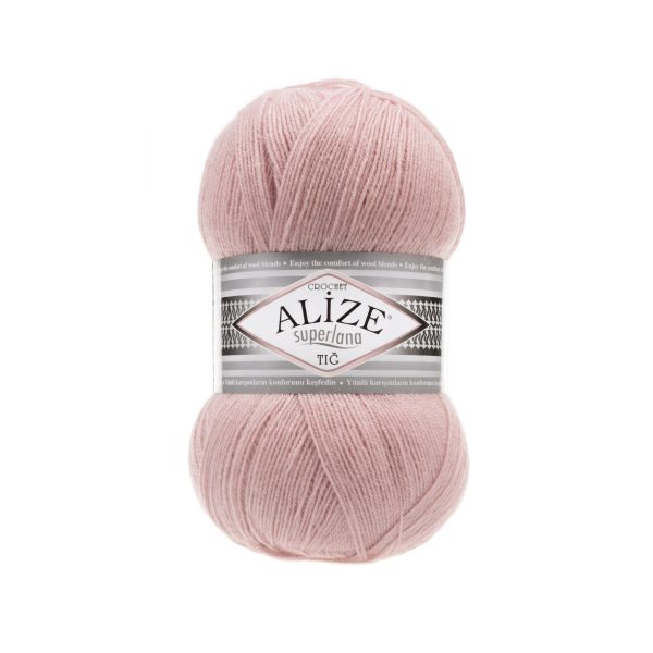 Alize Superlana Tig yarn skein color 161 fine wool acrylic blend yarn for lace knitting shawls and lightweight garments