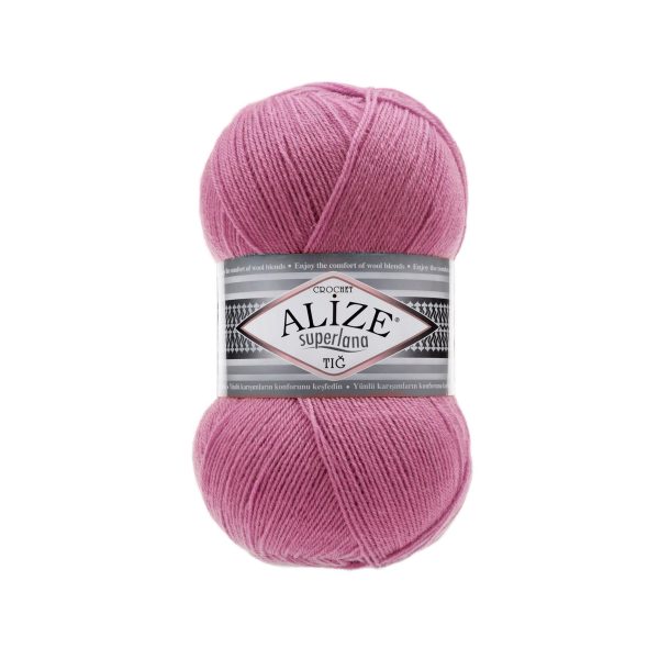 Alize Superlana Tig yarn skein color 178 fine wool acrylic blend yarn for lace knitting shawls and lightweight garments