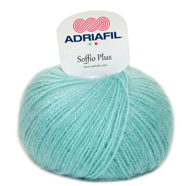 Adriafil Soffio Plus premium Italian mohair yarn skein color 46, soft fluffy yarn for lightweight warm garments