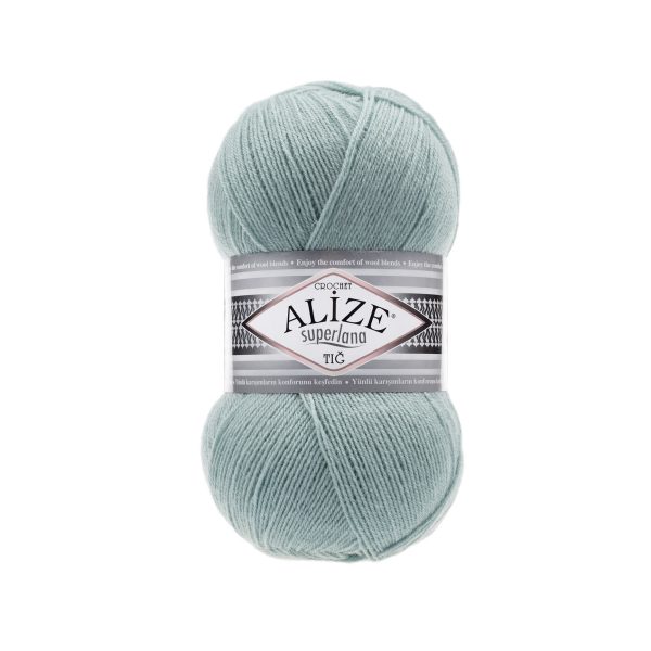 Alize Superlana Tig yarn skein color 463 fine wool acrylic blend yarn for lace knitting shawls and lightweight garments
