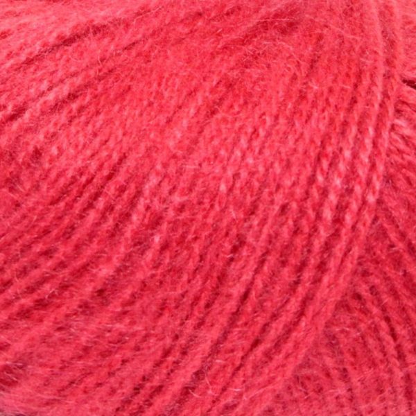 Adriafil Soffio Plus premium Italian mohair yarn skein close-up color 48, soft fluffy yarn for lightweight warm garments