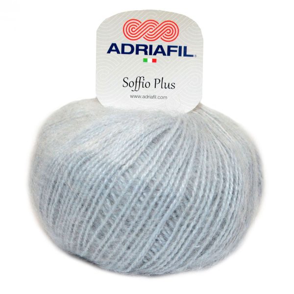Adriafil Soffio Plus premium Italian mohair yarn skein color 50, soft fluffy yarn for lightweight warm garments