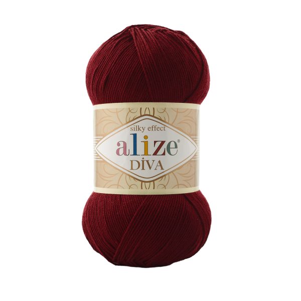 Alize Diva yarn color 57 premium silky microfiber acrylic yarn sport weight 100g 350m lightweight knitting crochet summer yarn