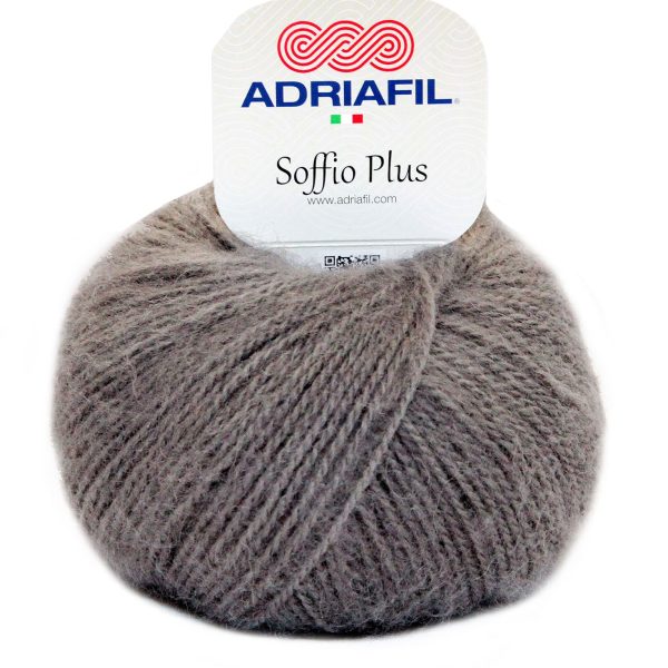 Adriafil Soffio Plus premium Italian mohair yarn skein color 63, soft fluffy yarn for lightweight warm garments
