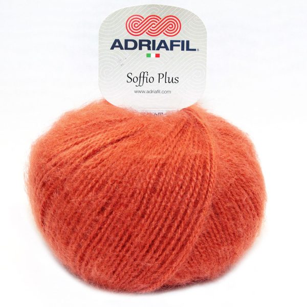 Adriafil Soffio Plus premium Italian mohair yarn skein color 64, soft fluffy yarn for lightweight warm garments