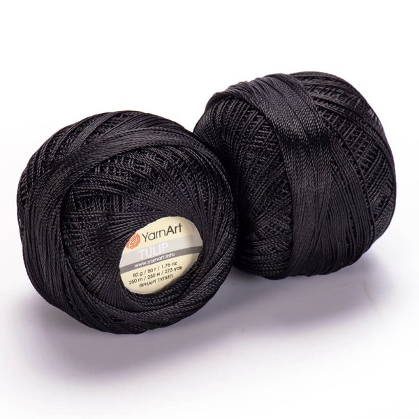 YarnArt Tulip crochet thread silky shiny yarn skein color 400 for lace crochet summer garments and accessories