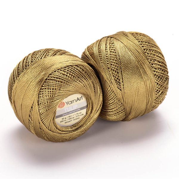YarnArt Tulip crochet thread silky shiny yarn skein color 469 for lace crochet summer garments and accessories