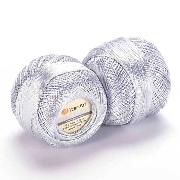YarnArt Tulip crochet thread silky shiny yarn skein color 475 for lace crochet summer garments and accessories