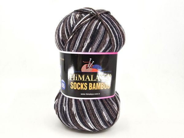 Himalaya Socks Bamboo sock yarn in color code 01, merino wool, bamboo and nylon blend
