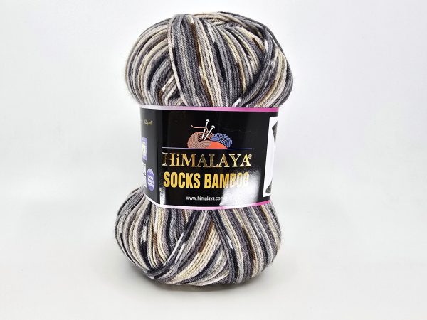 Himalaya Socks Bamboo sock yarn in color code 02, merino wool, bamboo and nylon blend