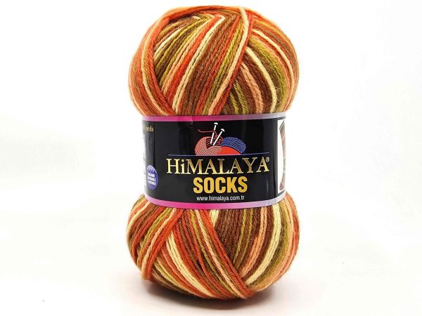 Himalaya Socks sock yarn in color code 140-03, merino wool and nylon blend
