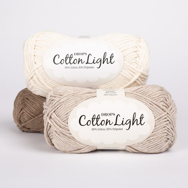 DROPS Cotton Light yarn skeins in various colors 100% cotton Oeko-Tex certified soft summer and baby yarn