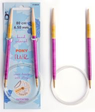 PONY FLAIR FIXED CIRCULAR NEEDLE 80CM 3.0 - 4.0