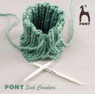 PONY ZEĶU ADĀMADATAS AR LOCIŅU 28CM - īsās apaļās adatas zeķēm un piedurknēm - Image 2