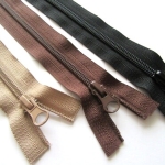 ZIPPERS WITH 2 SLIDERS 90CM