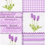 HALF LINEN TOWEL 50*70CM "LAVENDER"